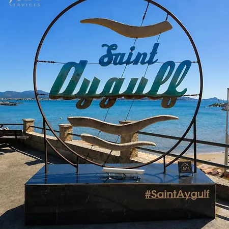 T3 Climatise Avec Jardin A 900 M De La 아파트 Fréjus